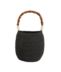 Pot De Miel W/ Bamboo Handle- Black