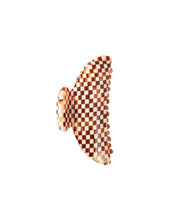 Midi Heirloom Claw- Tortoise Checker