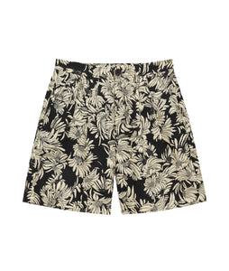 Carrie Short- Black Floral Print