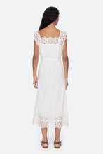 Leila Eyelet Midi Dress- White