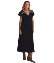 The Beaded Partridge Dress- Black