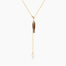Fortuna Tigers Eye Lariat Necklace