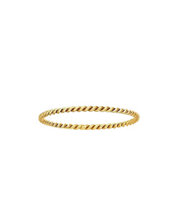 Lasso Stacking Ring- Gold