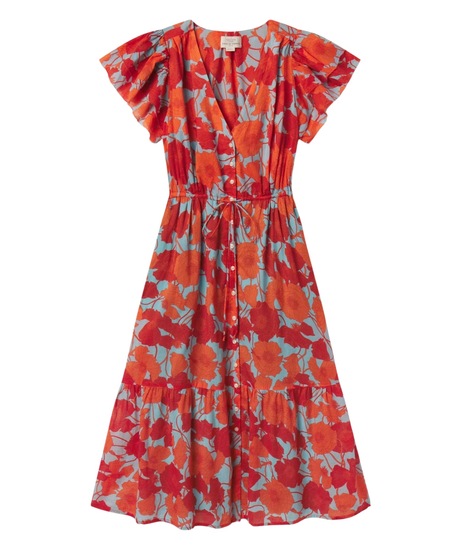 Kristine Dress- Shoreline Poppy