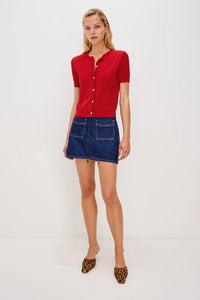 Aisley Sweater- Crimson