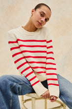 Alise Sweater- Cherry Stripe