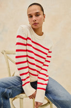 Alise Sweater- Cherry Stripe