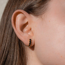 Astrid Onyx Hoop Earrings