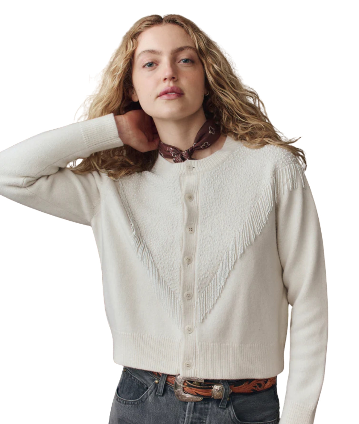 The Fringe Beaded Cardigan