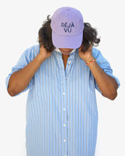 Baseball Hat- Lilac w/ Navy Embroidered Deja Vu