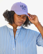 Baseball Hat- Lilac w/ Navy Embroidered Deja Vu