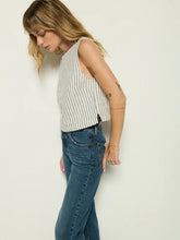Cara Tank- Linen Stripe