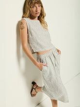 Cara Tank- Linen Stripe
