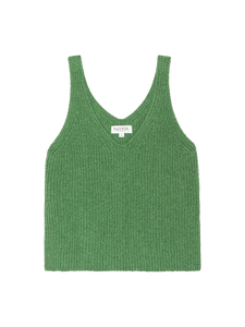 Cece Sweater Tank- Green Lawn