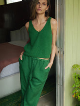 Cece Sweater Tank- Green Lawn
