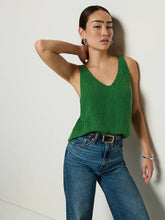 Cece Sweater Tank- Green Lawn