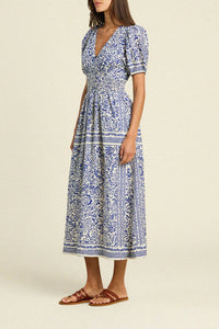 Sonia Dress- Hydra Border