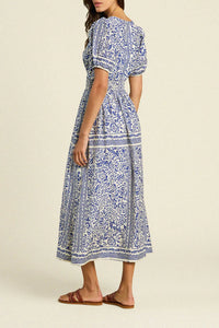 Sonia Dress- Hydra Border