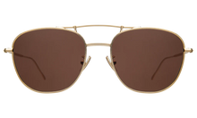 Cyprus Sunglasses- Gold w/ Brown