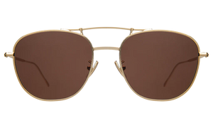 Cyprus Sunglasses- Gold w/ Brown