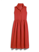 Daphne Sleeveless Popover Dress- Nantucket Red