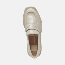 Elias Flats- Off White Crinkle Patent