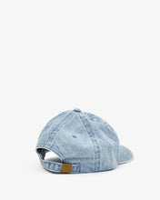 Denim Baseball Hat- Blue w/ Bright Poppy Embroidered Deja Vu