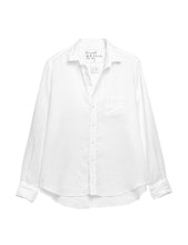 Eileen- Relaxed Button-Up Shirt- White Linen