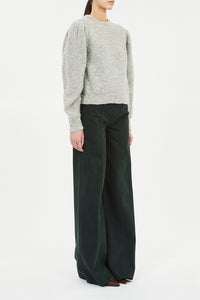 Romily Alpaca Long Sleeve Pullover- Pebble