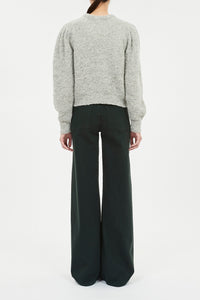 Romily Alpaca Long Sleeve Pullover- Pebble