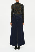 Aurelia Jersey Long Sleeve Turtleneck Top- Desert Jasper