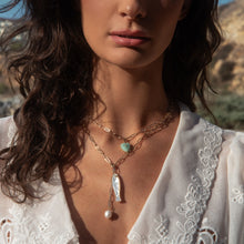 Fortuna Mother Of Pearl Lariat Necklace