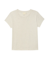 Goldie Boxy Crew- Heather Oatmeal