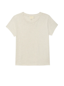 Goldie Boxy Crew- Heather Oatmeal