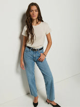 Goldie Boxy Crew- Heather Oatmeal