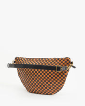 Grande Fanny- Black & Natural Woven Checker