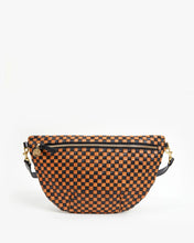 Grande Fanny- Black & Natural Woven Checker