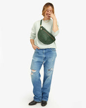 Grande Fanny- Evergreen Woven Zig Zag