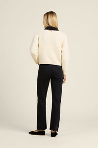Posey Sweater Jacket- Antique White