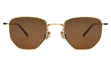 Hunter Sunglasses- Gold w/ Brown Lenses