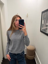 Crop Crew Sweater- Cloudy