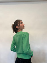 Light Crew Sweater- Fresh Green