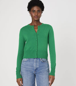 Cosysoft Slim Cardigan- Green Tambourine