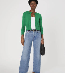 Cosysoft Slim Cardigan- Green Tambourine