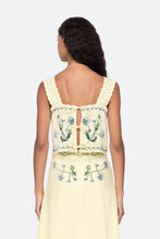 Audra Embroidery Tank Top- Butter