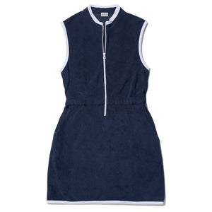 The Terry Dress- Navy