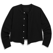 Jackie T-Shirt Cardigan- Black