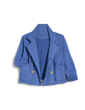 Mini Belfast Crop Peacoat- Blue Bird