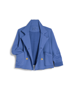 Mini Belfast Crop Peacoat- Blue Bird