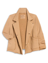 Cropped Sweatshirt Peacoat- Camel